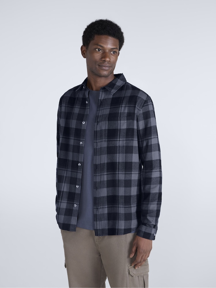 Cinza - Camisa de flanela Animal Cove - Imagem 1 de 5