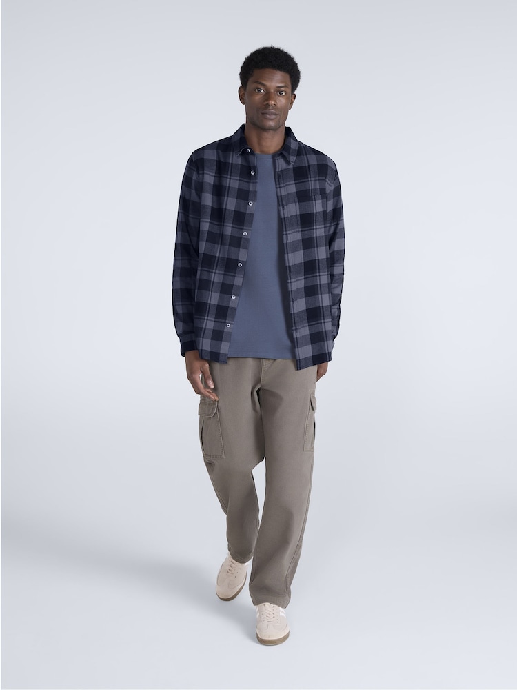 Cinza - Camisa de flanela Animal Cove - Imagem 2 de 5