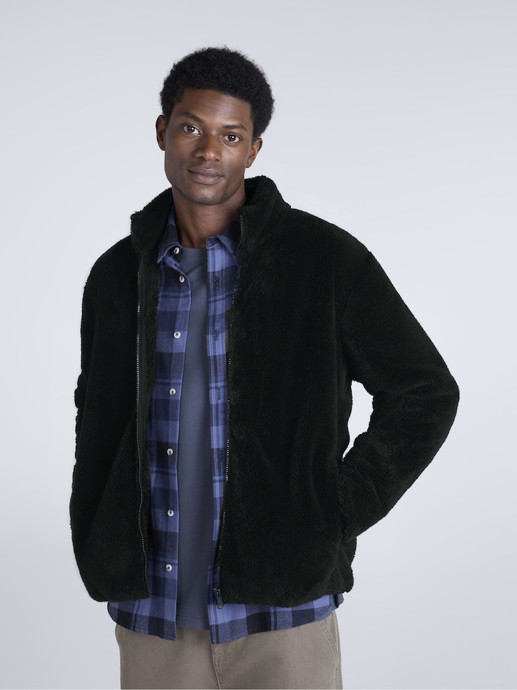 Animal Black Teddy Fleece Jacket - Image 1 of 4