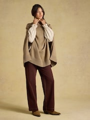 Joules High Rise Brown Wide Leg Jean - Image 4 of 6