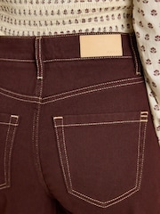 Joules High Rise Brown Wide Leg Jean - Image 5 of 6