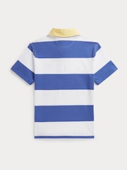 Polo Ralph Lauren Blue Stripe Classic Rugby Shirt - Image 2 of 2