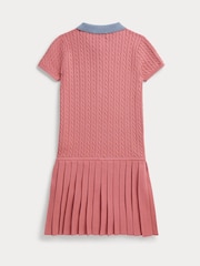 Polo Ralph Lauren Pink Collared Pleated Dress - Image 2 of 2