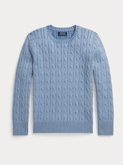 Polo Ralph Lauren Blue Cable Knit Jumper - Image 1 of 3