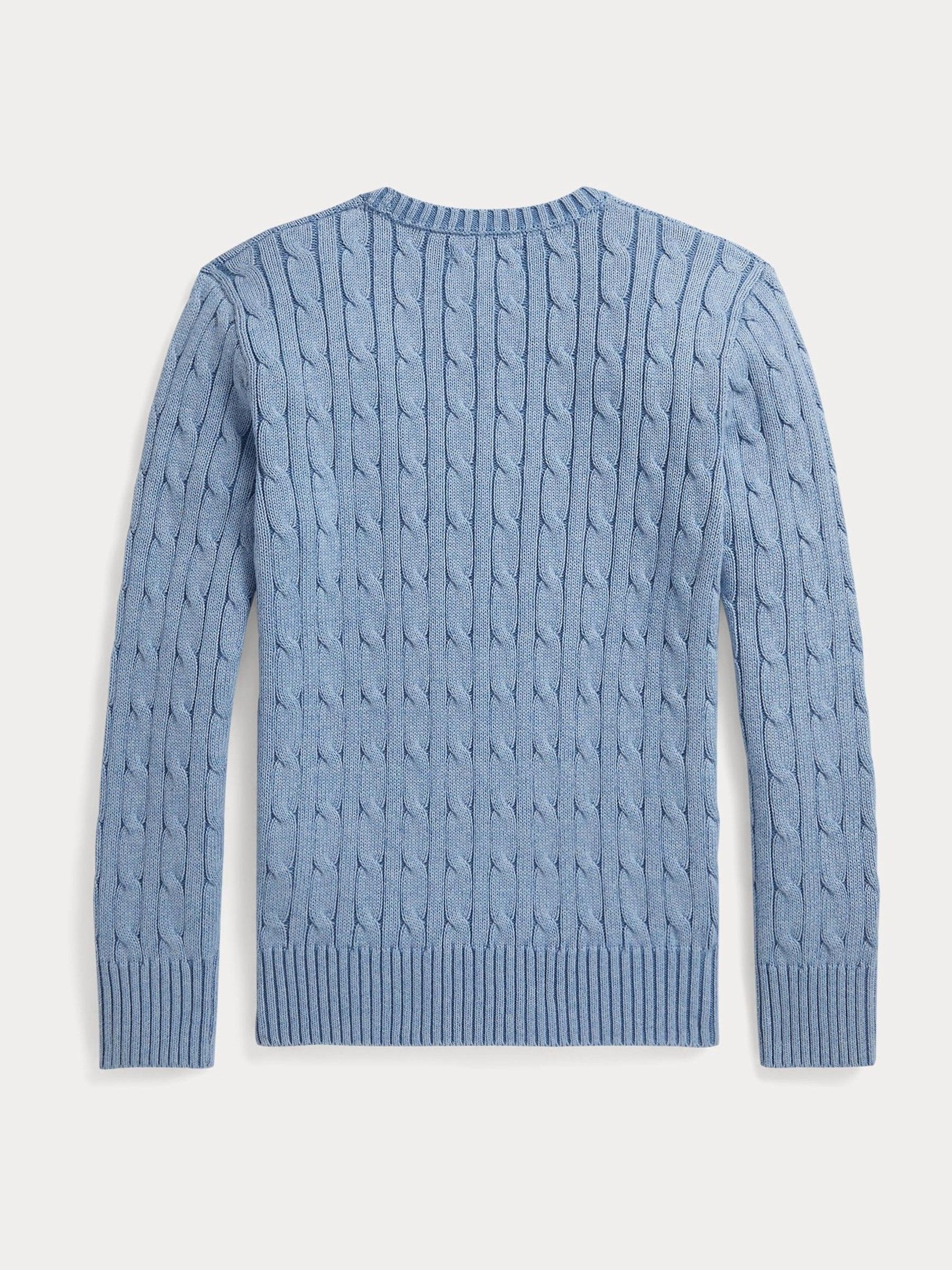 Buy Polo Ralph Lauren Pale Blue Cable Knit Jumper from Next USA