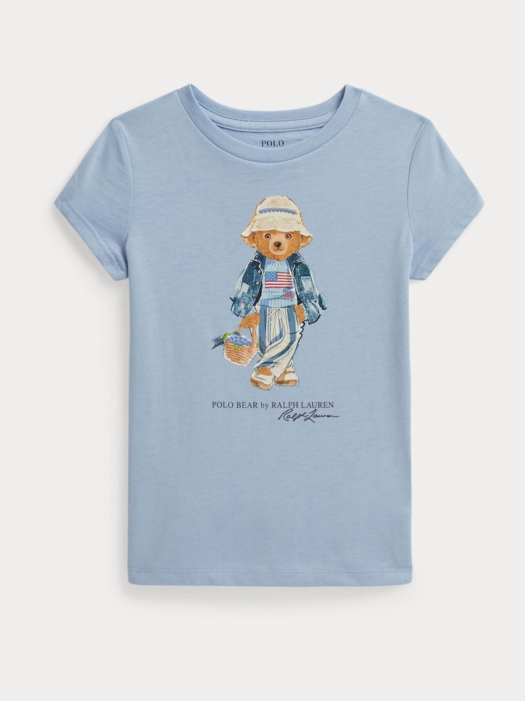 Polo Ralph Lauren Blue Polo Bear T-Shirt - Image 1 of 3