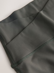 Khaki Green Active Balance Wrap Front Flare Leggings - Image 6 of 7