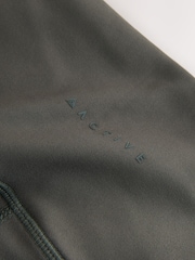 Khaki Green Active Balance Wrap Front Flare Leggings - Image 7 of 7