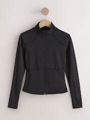 Black Active Balance Zip Through Jacket - Image 5 of 7