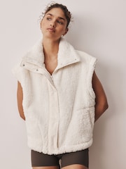 Ecru Active Borg Gilet - Image 3 of 6