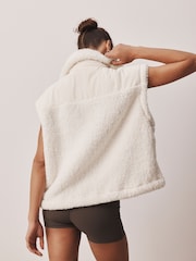 Ecru Active Borg Gilet - Image 4 of 6