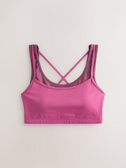 Rosa - Active Balance Cross Back Layered Sports Bra - Bilde 1 av 3