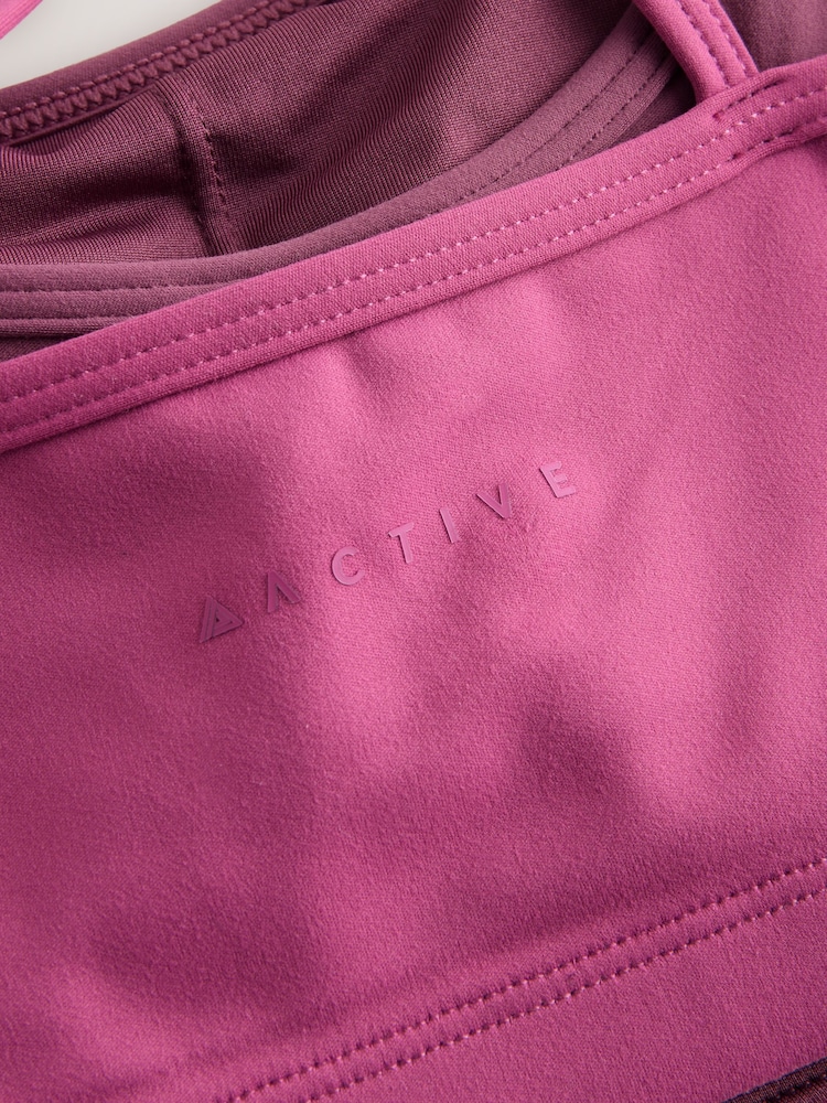 Rosa - Active Balance Cross Back Layered Sports Bra - Bilde 3 av 3 Rosa - Active Balance Cross Back Layered Sports Bra - Bilde 3 av 3