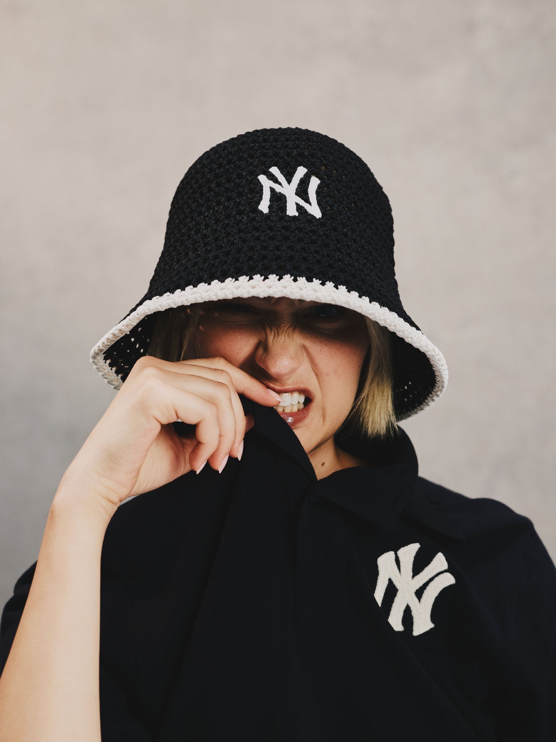 Buy New Era Black Knitted Bucket Hat from Next Luxembourg