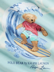 Polo Ralph Lauren Blue Polo Bear Graphic Tie-Dye T-Shirt and Shorts Set - Image 3 of 3