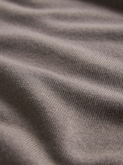 The Set 3 Pack V-Neck Fine Knit Long Sleeve Jumpers Chocolate Brown/Khaki Green/Cream - Image 5 of 6