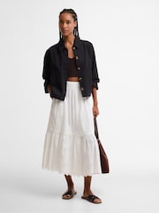 Barbour® White Avebury Midi Skirt - Image 1 of 6