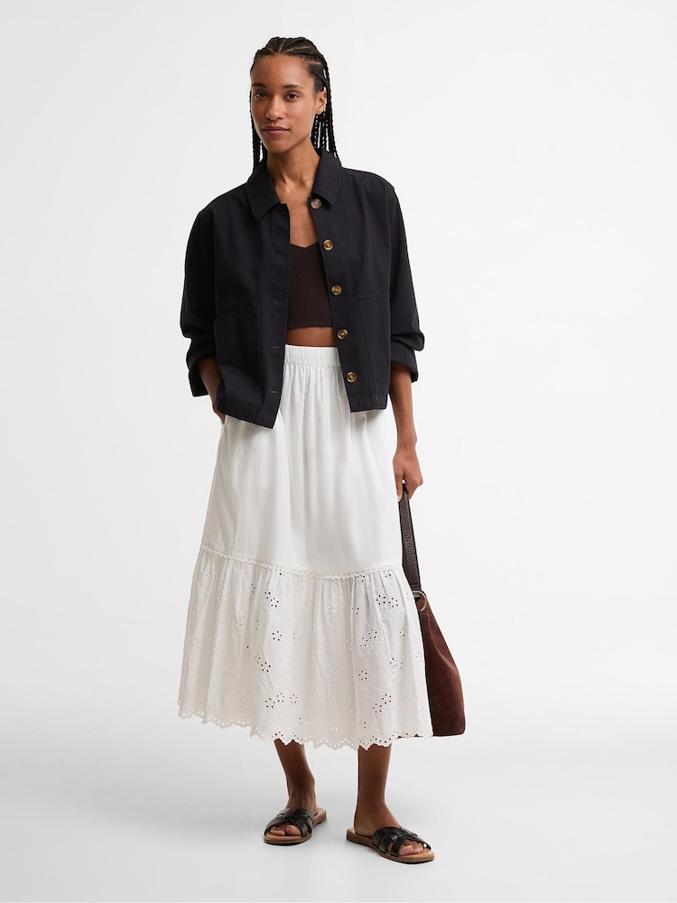 Barbour® White Avebury Midi Skirt - Image 1 of 6