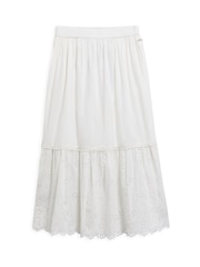 Barbour® White Avebury Midi Skirt - Image 5 of 6