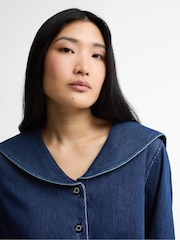 Barbour® Blue Dartmoor Shirt - Image 4 of 7