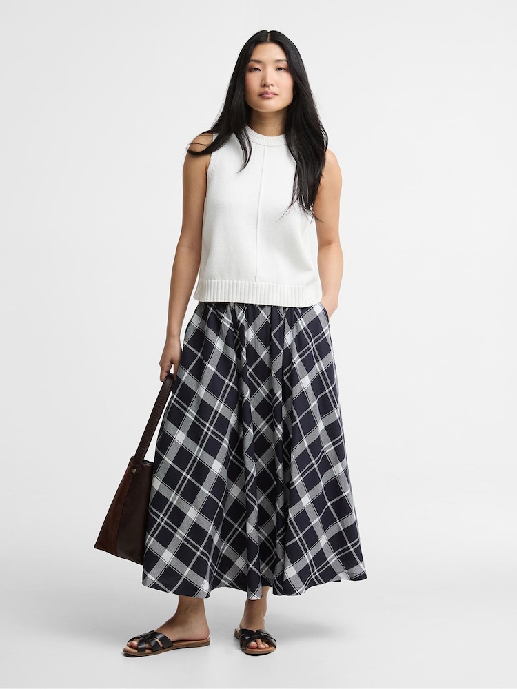 Barbour® Blue Baiton Midi Skirt - Image 1 of 6