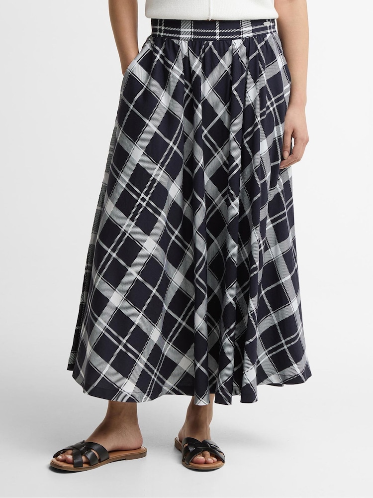 Barbour® Blue Baiton Midi Skirt - Image 2 of 6
