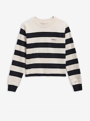 Barbour® Blue Aylesby Striped Sweatshirt - Image 6 of 7
