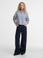 Barbour® Blue Ashwell Shirt - Image 3 of 8