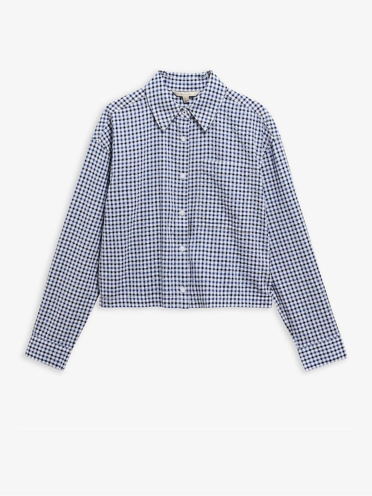 Barbour® Blue Ashwell Shirt - Image 8 of 8
