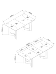 Natural Arches 6 to 8 Seater Extending Dining Table - Image 5 of 9