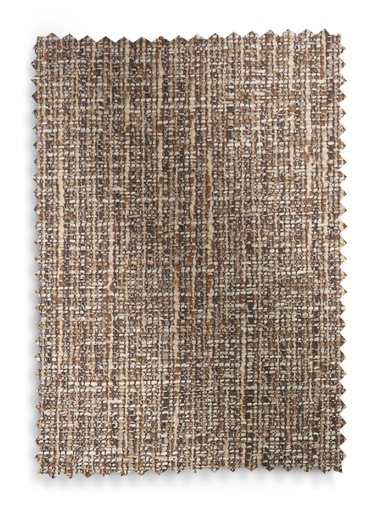 Tailored Boucle Weave Mid Natural Right Hand Corner Dining Table and Bench Set - Image 1 of 2 Tailored Boucle Weave Mid Natural Right Hand Corner Dining Table and Bench Set - Image 1 of 2