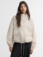 Barbour International White Maizy Showerproof Jacket - Image 1 of 7