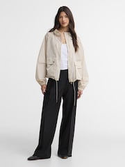 Barbour International White Maizy Showerproof Jacket - Image 3 of 7