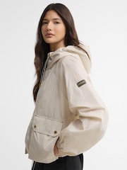 Barbour International White Maizy Showerproof Jacket - Image 4 of 7