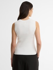 Barbour® International Natural Nova Knitted Vest - Image 3 of 7