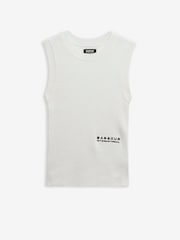 Barbour® International Natural Nova Knitted Vest - Image 6 of 7