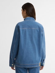 Barbour® International Blue Denim Nikki Casual Jacket - Image 2 of 8