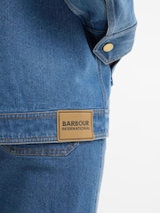 Barbour® International Blue Denim Nikki Casual Jacket - Image 6 of 8