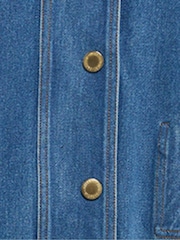 Barbour® International Blue Denim Nikki Casual Jacket - Image 8 of 8