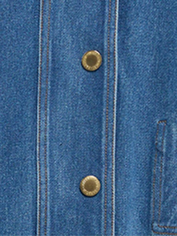 Barbour® International Blue Denim Nikki Casual Jacket - Image 8 of 8