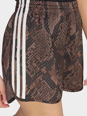 adidas Originals Animal Satin Snake Print Shorts - Image 5 of 6