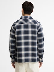 Barbour International Blue Elm Checked Overshirt - Image 4 of 7
