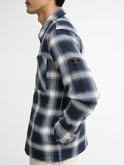 Barbour International Blue Elm Checked Overshirt - Image 5 of 7