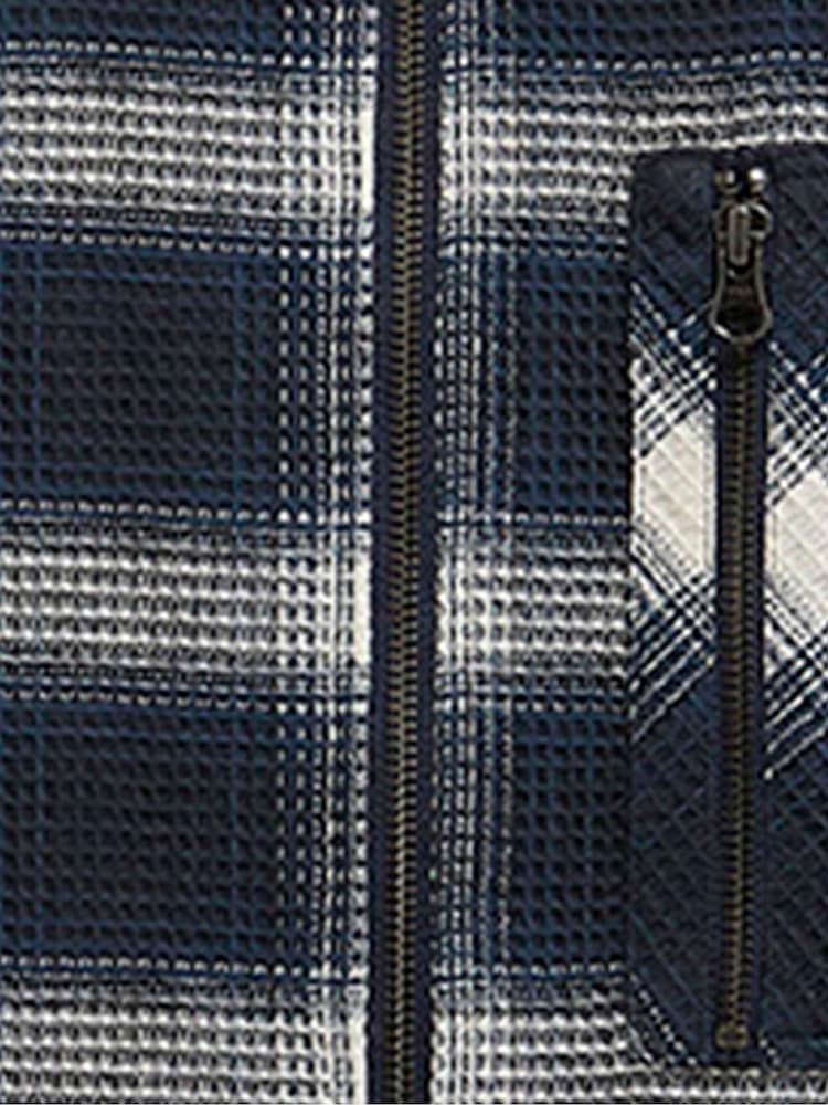 Barbour International Blue Elm Checked Overshirt - Image 7 of 7