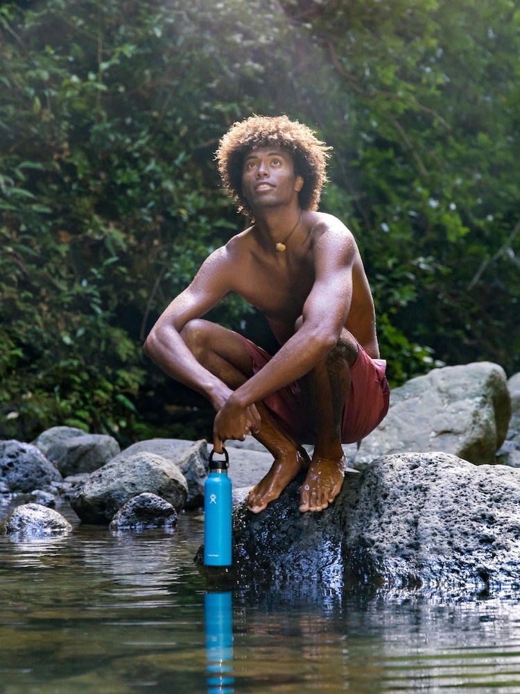 Hydro Flask Black Standard Mouth Flex Cap Bottle 24oz - Image 5 of 5 Hydro Flask Black Standard Mouth Flex Cap Bottle 24oz - Image 5 of 5