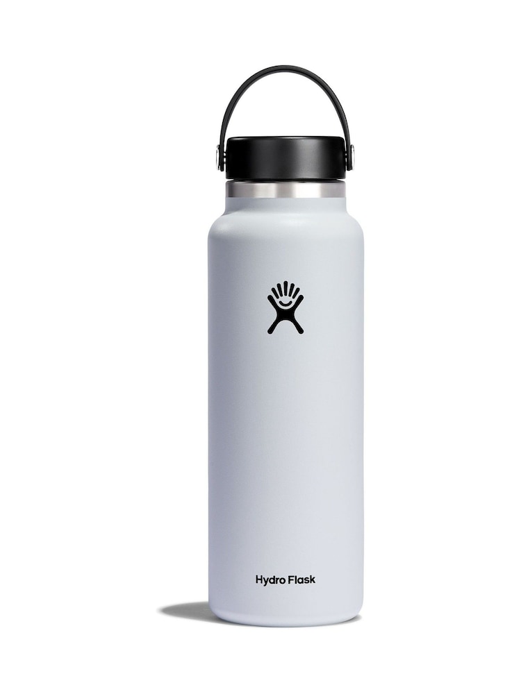 Hydro Flask White Wide Flex Cap Water Bottle 40oz - Image 1 of 5 Hydro Flask White Wide Flex Cap Water Bottle 40oz - Image 1 of 5
