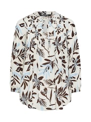 Evans White Shirred Boho Top - Image 2 of 2