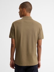 Barbour® Mid Natural Short Sleeve Classic Polo Shirt - Image 2 of 6