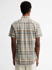 Barbour® White Baycliff Checked S/S Tailored Shirt - Image 2 of 6