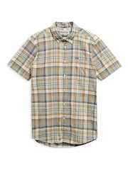 Barbour® White Baycliff Checked S/S Tailored Shirt - Image 5 of 6